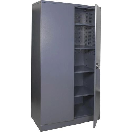 купить Система хранения инструментов УХЛ-МАШ ШИ-10/4П Шкаф инструментальный, перфорированный (1970х1000х500) (4 полки) в Кишинёве 