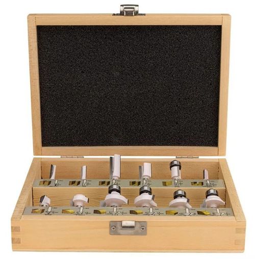 купить Набор головок, бит, насадок Makita D-57065 Set 12 freze pentru lemn 6mm в Кишинёве 