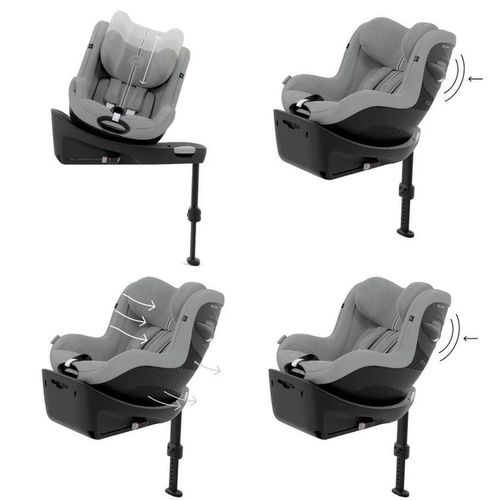 купить Автокресло Cybex 524001429 Sirona G i-Size Plus Stone Grey, 40-105cm в Кишинёве 