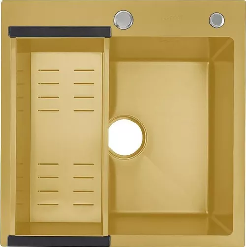 купить Мойка кухонная Gappo GS5050-3 SATIN GOLD в Кишинёве 