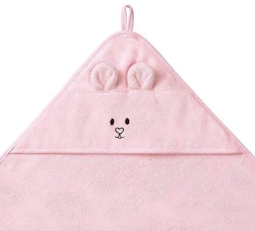 cumpără Accesoriu pentru baie BabyOno 1553/01 Prosop din bambus de baie cu gluga roz 100x100 în Chișinău 