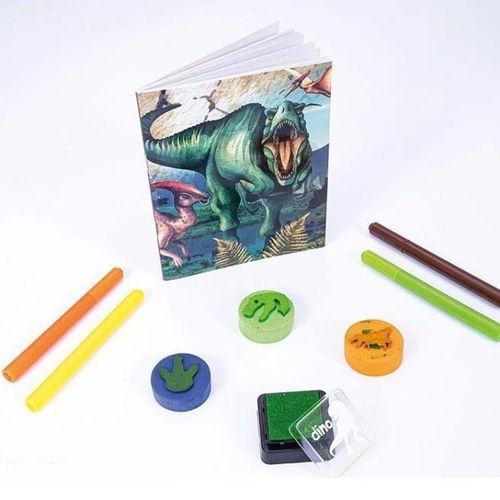 купить Набор для творчества As Kids 1023-61006 Set p/u desen mini, Dinozaur. Stampile cu pernuta в Кишинёве 