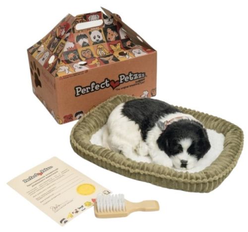 cumpără Jucărie de pluș Perfect Petzzz 91-01 Cățeluș Border Collie cu imitație de respirație în Chișinău 