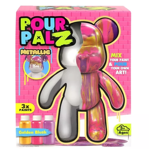 купить Набор для творчества miscellaneous GSG25020 Pour Palz DIY Paint Bear, Golden Blush в Кишинёве 