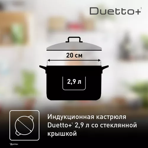 купить Кастрюля Tefal G7194456 Duetto+ 2,9l в Кишинёве 