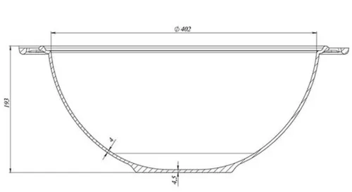 купить Казан Maysternya Ceaun din fonta Uzbec WOK 15L cu capac-tigaie (V15CPWOK-CTG) в Кишинёве 