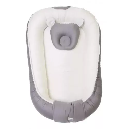 cumpără Cocon pentru bebelusi PernaMea Babynest Satin Gri (PM.101552/2) în Chișinău 