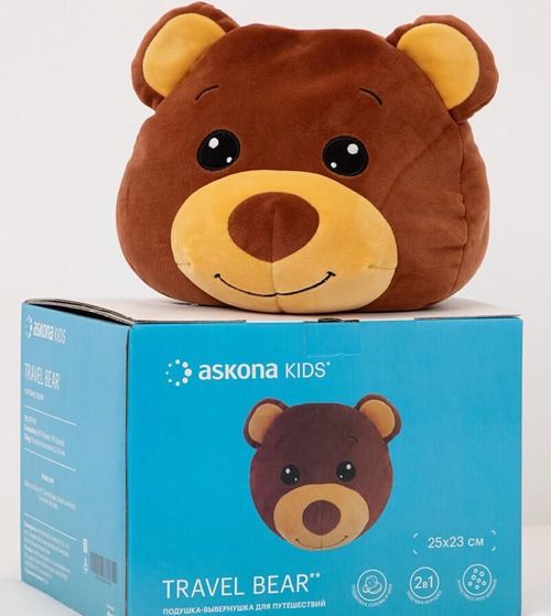 cumpără Jucărie de pluș Askona Подушка Travel Bear în Chișinău 