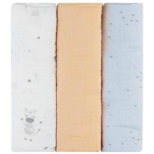 купить Аксессуар для пеленания Kikka Boo 31103010096 Pelinci de muselina Stripy Friends, 100x100cm, 3buc в Кишинёве 