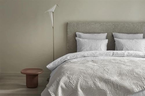 cumpără Lenjerie de pat Moooi 239527 Embroidered Dodo Pavone 240x200/220 Ivory în Chișinău 