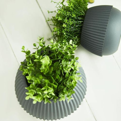 cumpără Ghiveci pentru flori Aleana 116004 Boho d21 cm, granit în Chișinău 