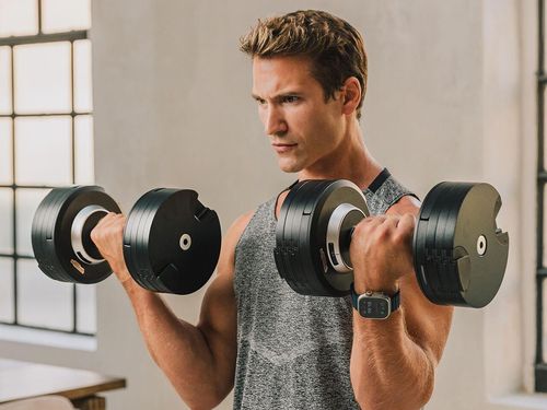 купить Гантель Technogym 4781 Connected Dumbbells+rol+mat+bands (stand) в Кишинёве 