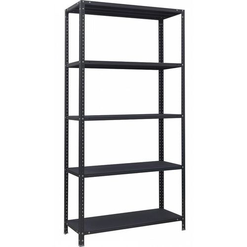 купить Cтеллаж складской УХЛ-МАШ СК-Ч 2,0/1000х400 Стеллаж средней нагрузки 120кг (2000х1000х400мм) (5 полок) чёрный в Кишинёве 