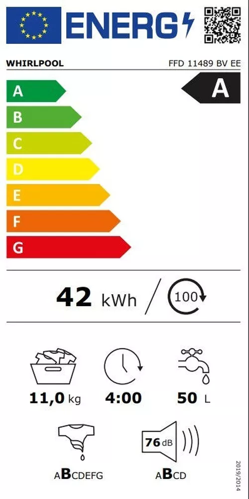 cumpără Mașină de spălat frontală Whirlpool FFD11489BVEE în Chișinău 