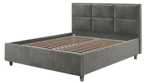 купить Кровать Relaxe Home 025410 Toscana (160x200), London 16, Dark Grey в Кишинёве 