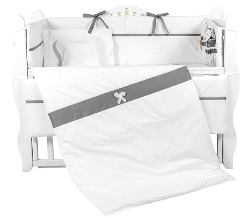 купить Детское постельное белье PernaMea Set lenjerie 8 piese Elegance Gri (PM.100102/3) в Кишинёве 