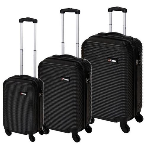 cumpără Valiză Holland 38155 Набор чемоданов-троллеров пластик 3шт, черный în Chișinău 