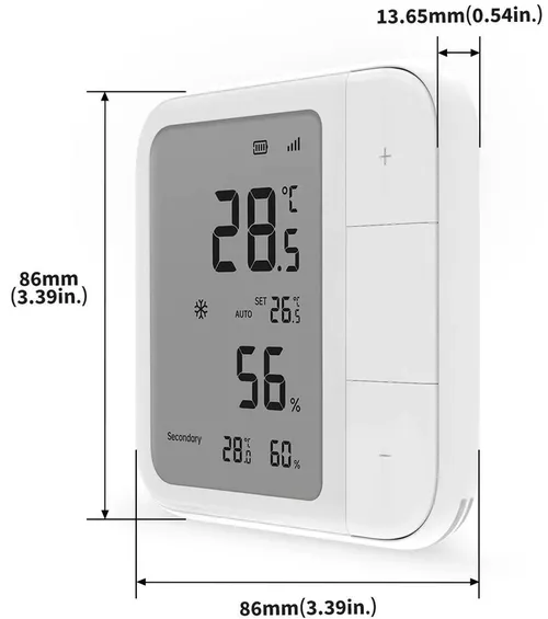 купить Центр управления умным домом Aqara Climate Sensor W100 Temperature Control Monitor, Matter Thread ZigBee (WKBL11LM) в Кишинёве 