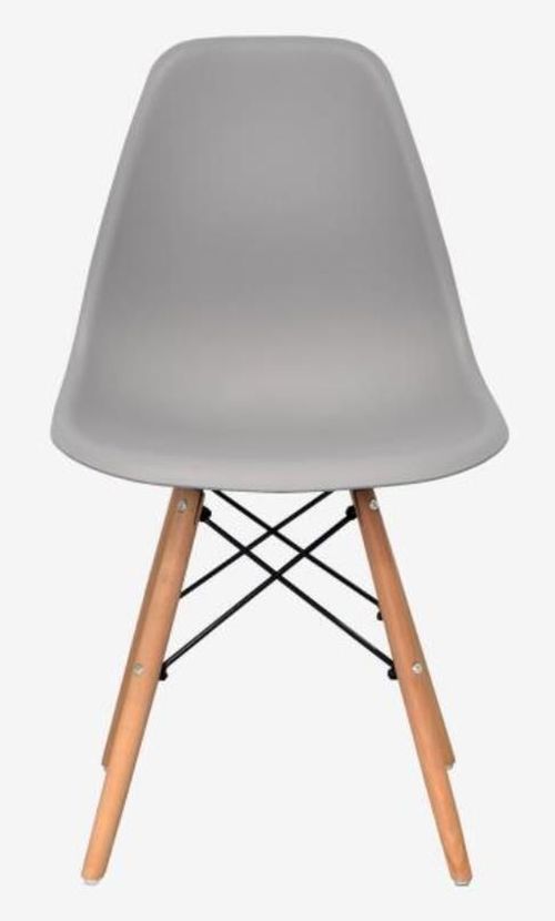 купить Комплект стол и стулья Evelin di Costacurta стол Raffles Round White Bella beech + 4 стула LC-021 Grey в Кишинёве 