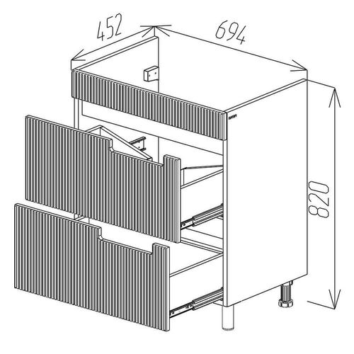 cumpără Dulap pentru lavoar Bayro Positano под умыв. Argo 700, белый мат în Chișinău 