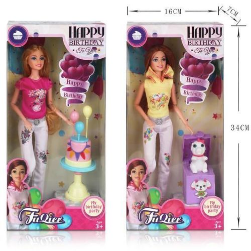 купить Кукла Essa JX200-93 Set de joc Felicitare de Zi de Naștere, 30 cm, 2 modele в Кишинёве 