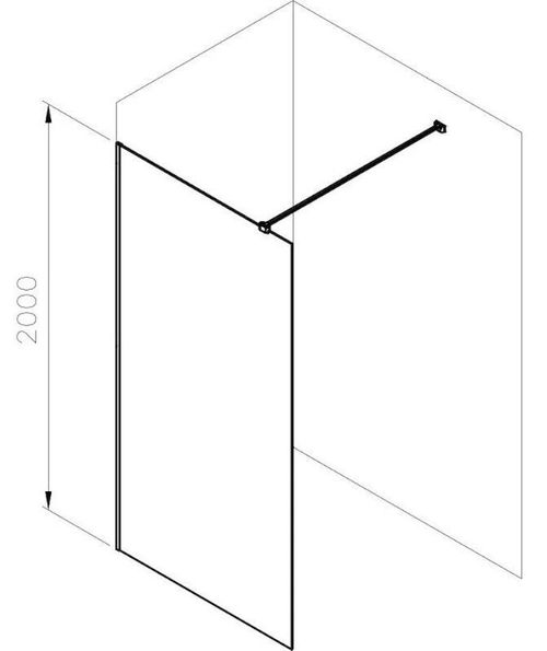 купить Перегородка для душевой кабины Ravak Perete dus Walk In Air 100x200 Al Transparent GW9WA0C00Z1C в Кишинёве 