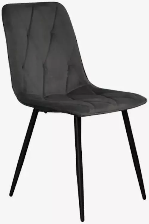 купить Комплект стол и стулья Evelin di Costacurta cтол DT-533R B + 6 стульев YTC-080B Bluvel-14 (Dark grey) в Кишинёве 