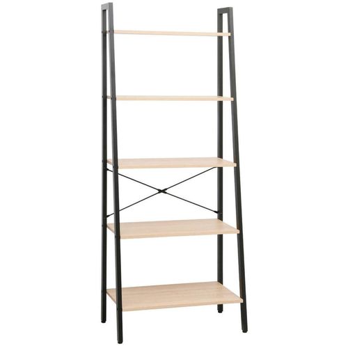 купить Офисный стеллаж Deco Azalia 5 nivele 64x34x164H Oak/Black в Кишинёве 