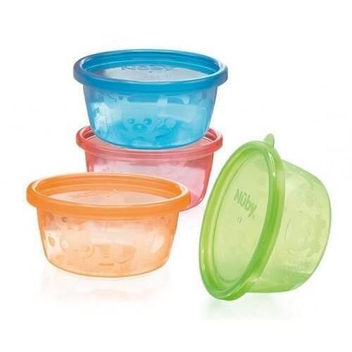 cumpără Container alimentare Nuby NV0506001 Набор контейнеров с крышками 240 мл. (4 шт.) în Chișinău 