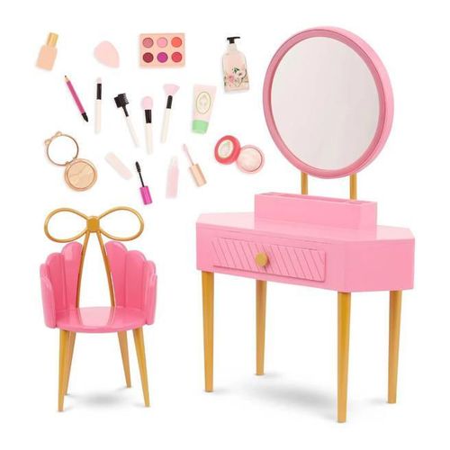 cumpără Păpușă Battat BD35415Z Masa de toaleta cu scaun si accesorii, 2048D în Chișinău 