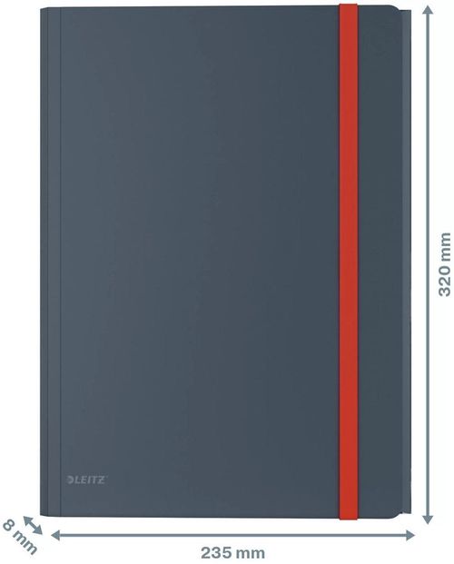 купить Папка для документов Leitz 46190089 Mapa din plastic cu elastic Cosy A4, gri в Кишинёве 