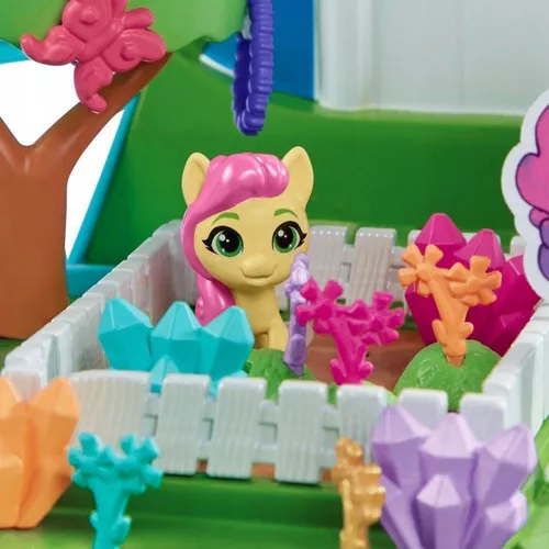 купить Домик для кукол Hasbro F3875 MLP Фигурка пони Mini World Magic Playset Epic Mini Crystal Brighthouse в Кишинёве 