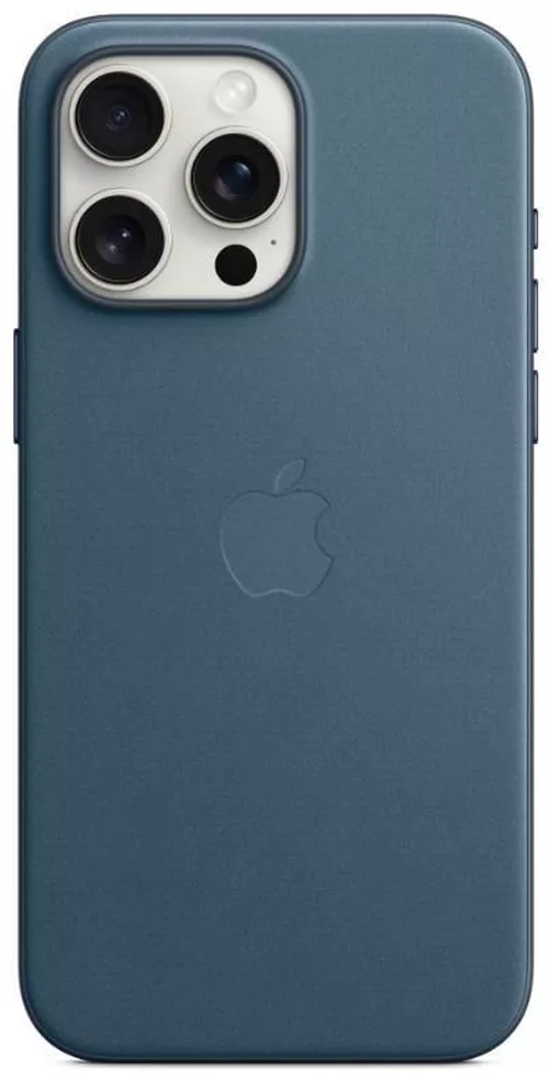 купить Чехол для смартфона Apple iPhone 15 Pro Max FineWoven MagSafe Pacific Blue MT4Y3 в Кишинёве 