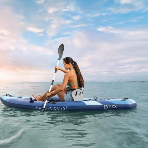 cumpără Barcă gonflabilă Intex 68245 Dakota Quest cu vâsle, pompă și geantă, 320x89x20cm, max.160 kg în Chișinău 