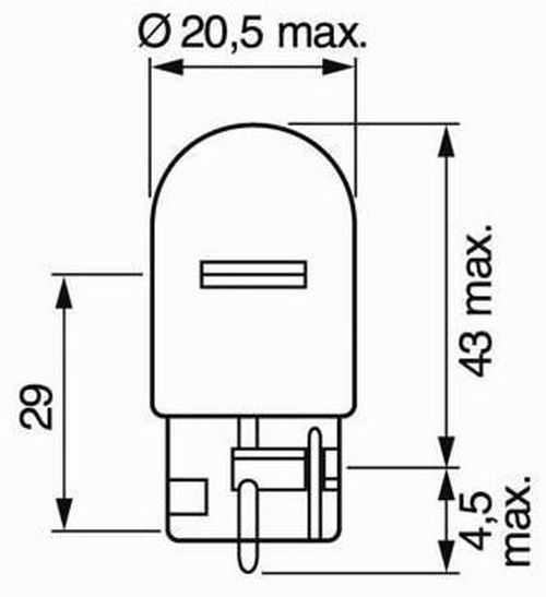 купить Автомобильная лампа Bosch W21W Pure Light 12V 21W W3x16d (carton) (1987302251) в Кишинёве 