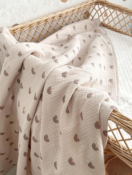 cumpără Lenjerie de pat pentru copii Veres 108.14 Плед Муслин Радуги 80х80 în Chișinău 