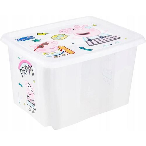 купить Короб для хранения Keeeper Peppa Pig Transparent (12238001) 30L в Кишинёве 