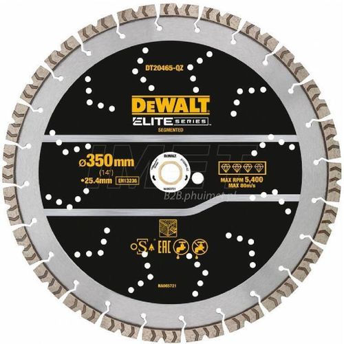 cumpără Accesoriu pentru fierăstrăie DeWalt DT20465 disc diamantat ELITE SERIES pentru beton armat, 350mm x 25.4mm în Chișinău 