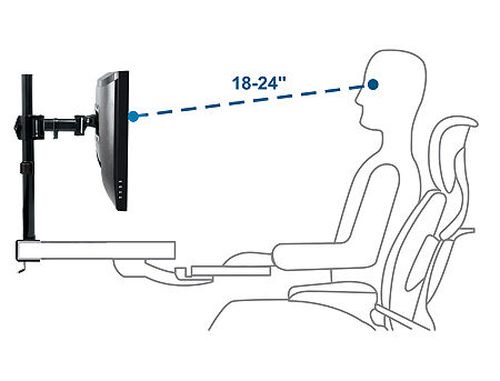 купить Arctic Z1 Basic Monitor Arm for 1 monitor, 13"-43", +90 в Кишинёве 