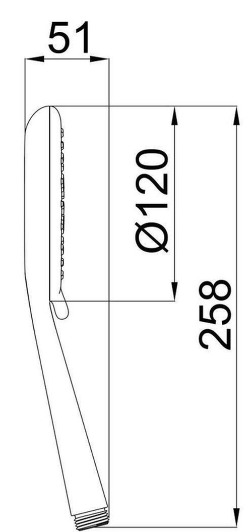 cumpără Pară de duș HERZ Thin a02 UH12051 în Chișinău 