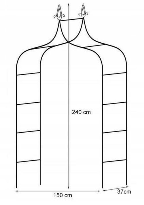 cumpără Decor pentrru grădină GardenLine PERG-N6078 арка для растений în Chișinău 