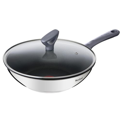 купить Сковорода Tefal G7309955 Daily Cook Wok 28cm cu capac в Кишинёве 