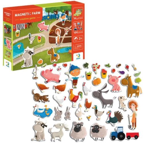 купить Настольная игра Dodo 200206 Joc magnetic Ferma + tablă magnetică, 44 elem. в Кишинёве 