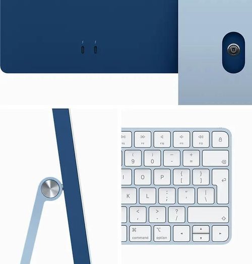 купить Компьютер моноблок Apple iMac 24" Retina 4.5K M3 8c/8g 256GB Blue MQRC3 в Кишинёве 