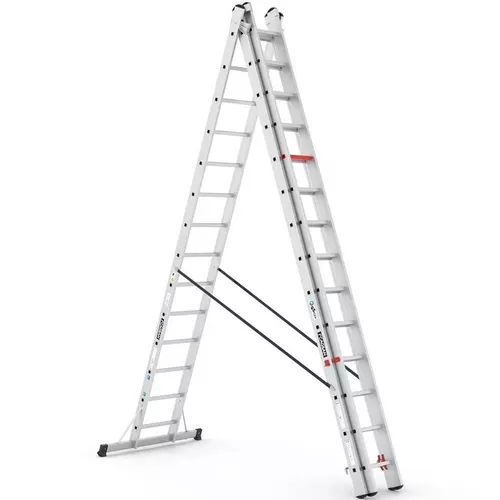 cumpără Scară Cagsan TS215 Scara cu trei tronsoane, 3x13 trepte, H=9,42m, max.150kg în Chișinău 