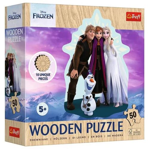 cumpără Puzzle Trefl 20283 Wooden puzzle. Frozen, 50el în Chișinău 