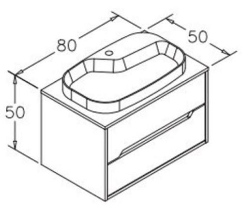 купить Шкаф под умывальник Orka Galia 80 Legano (074400-70cm) в Кишинёве 