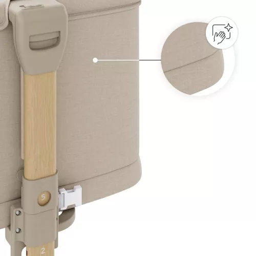 cumpără Leagăn KinderKraft KLNEEGR2BEG0000 Nestee Grow 2 beige wood în Chișinău 