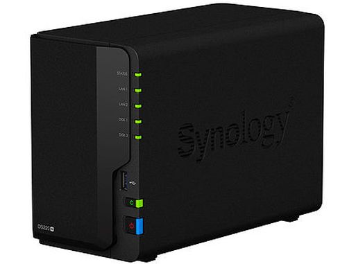 купить Synology DiskStation DS220+, 2-bay NAS Server for Home to Business, Intel Celeron J4025 DualCore 2.9GHz, 2GB DDR4, 2 x 3.5" or 2.5" SATA3, 2xUSB 3.0, 2xGigabit LAN (retelistica NAS pentru HDD/сетевой дисковый накопитель для HDD) в Кишинёве 