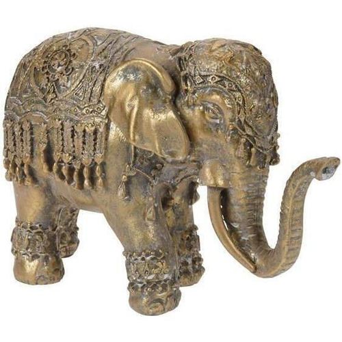 купить Декор ProGarden 41631 Статуэтка Слон в накидке керамическая 19.2cm, золото в Кишинёве 